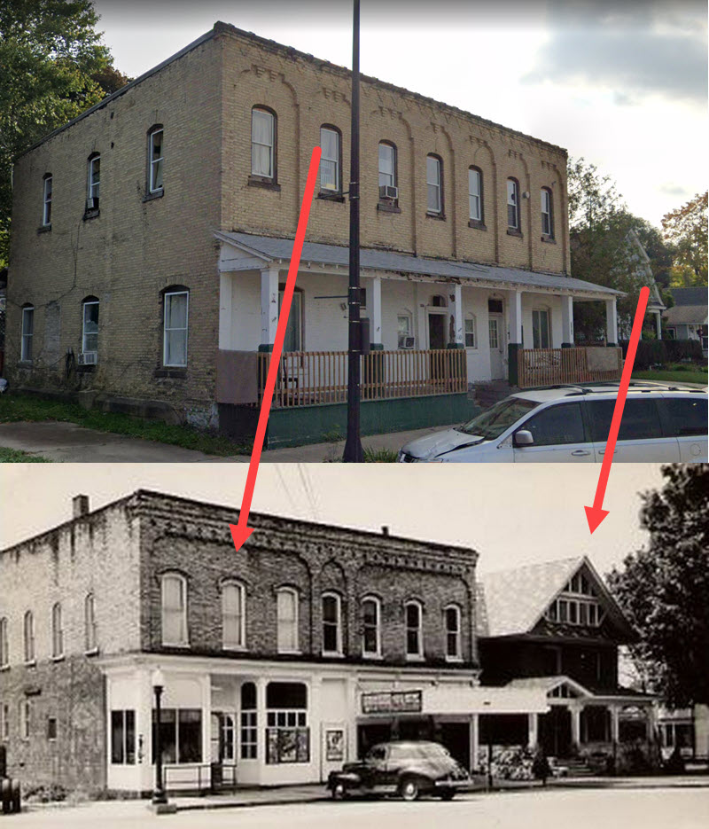 Shelby Theatre - Then And Now Comparison (newer photo)